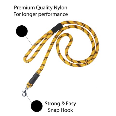 ROFP 10 MM 6 ft Rope Training Leash for Breed Dogs with Strong Hook, Long Leash for Small Dogs